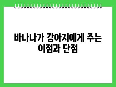 강아지 바나나 먹어도 되나요?