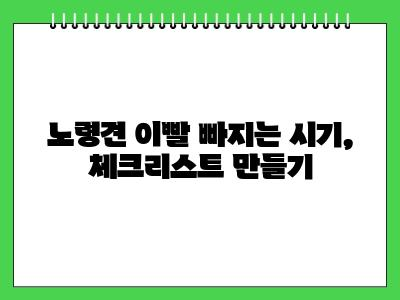 노령견 이빨 빠지는 시기 이때는 꼭 체크하세요