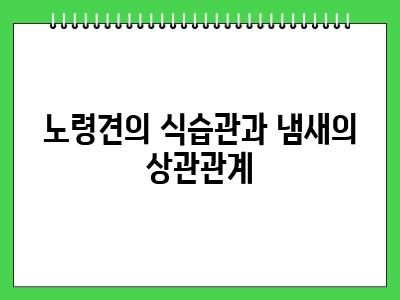 노령견 냄새 제거 다들 이렇게 하고있습니다