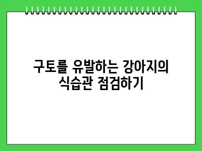 강아지가 밥먹고 난 후 헛구역질 및 구토 이것때문