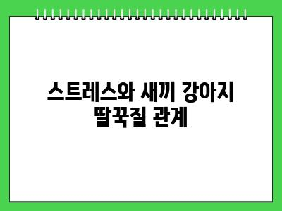 새끼 강아지 딸꾹질 하는 이유
