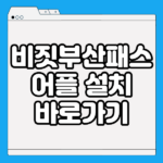 비짓부산패스 앱
